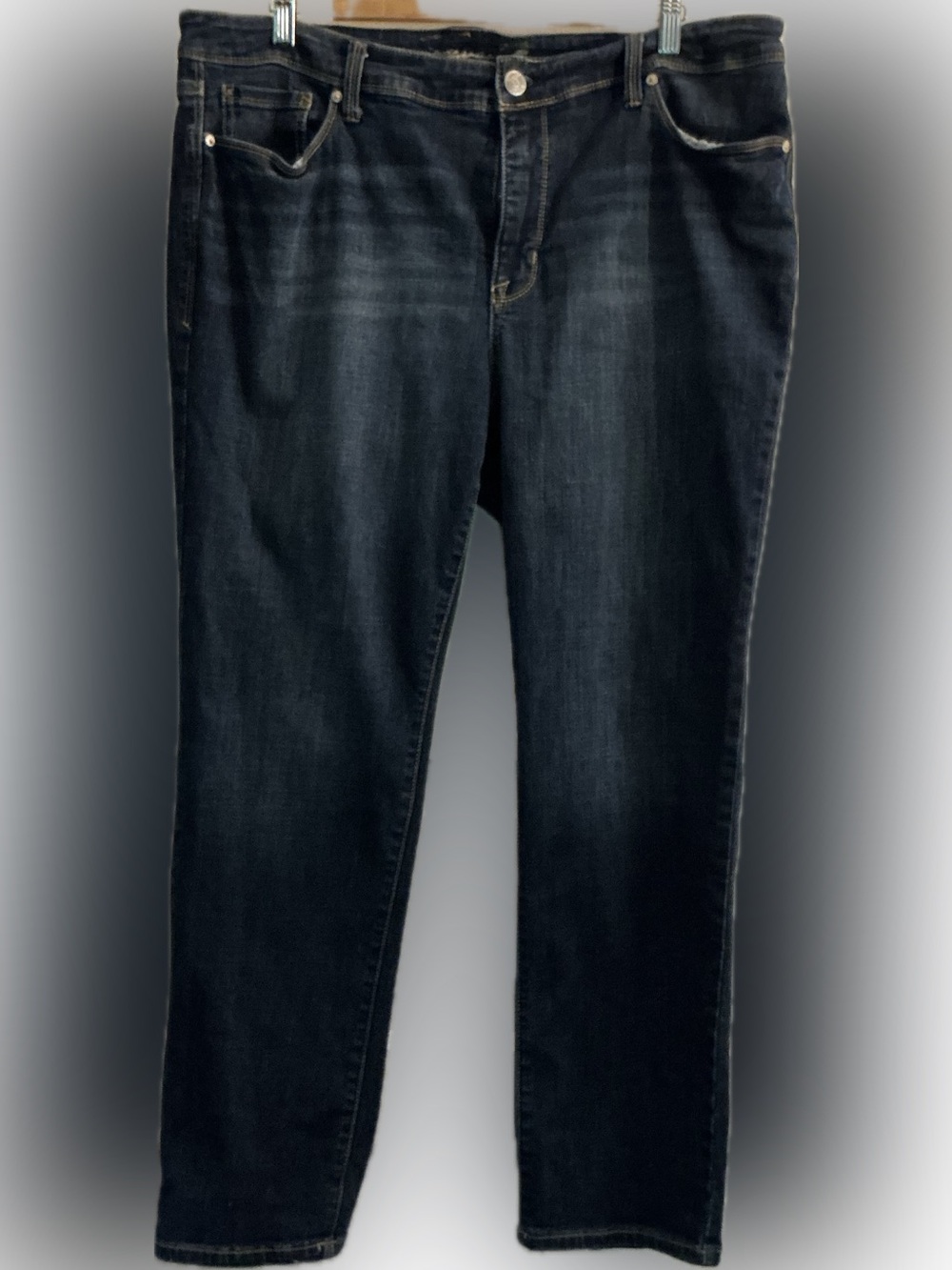 Seven7 Dark Wash Straight Leg Jeans Size 20